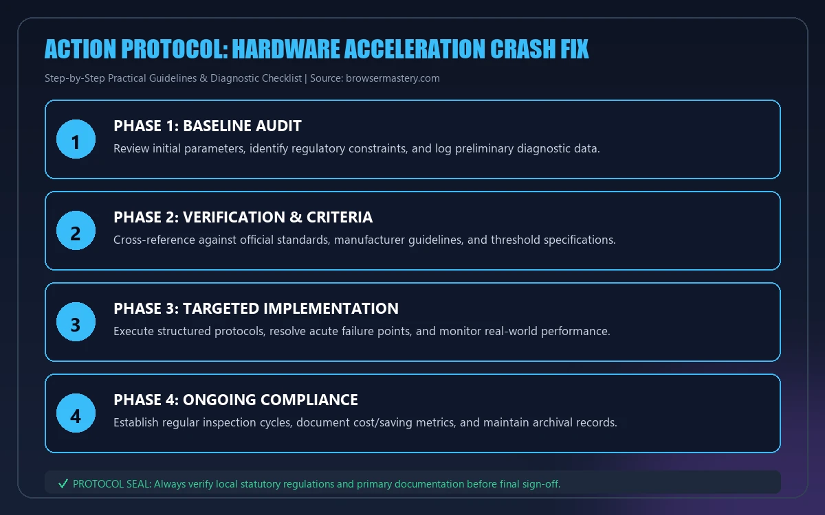 Step-by-step implementation protocol for hardware acceleration crash fix
