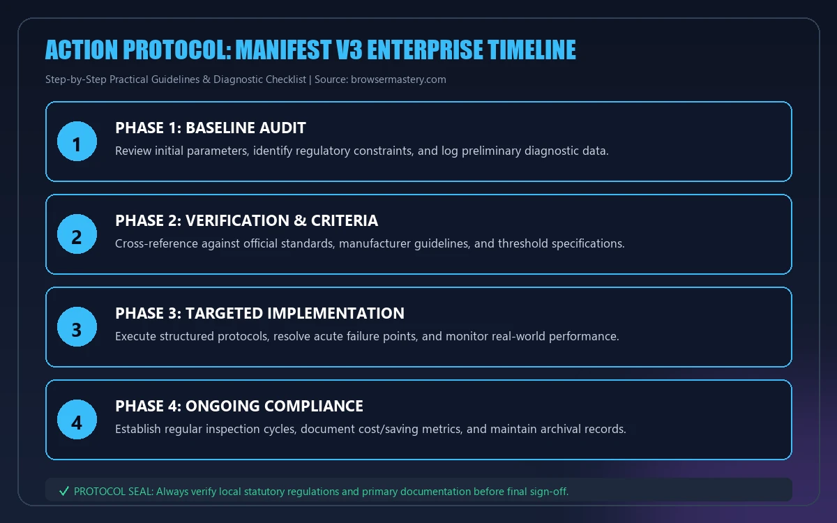 Step-by-step implementation protocol for manifest v3 enterprise timeline